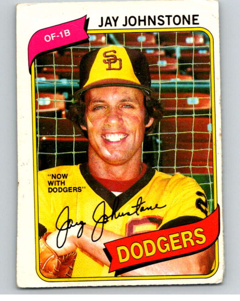 1980 O-Pee-Chee #15 Jay Johnstone Dodgers/Padres V78838 Image 1