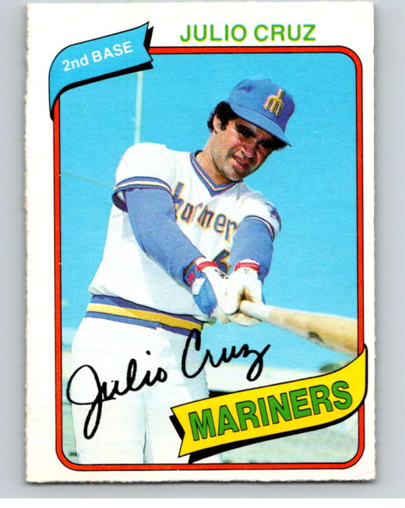 1980 O-Pee-Chee #16 Julio Cruz Seattle Mariners V78844 Image 1