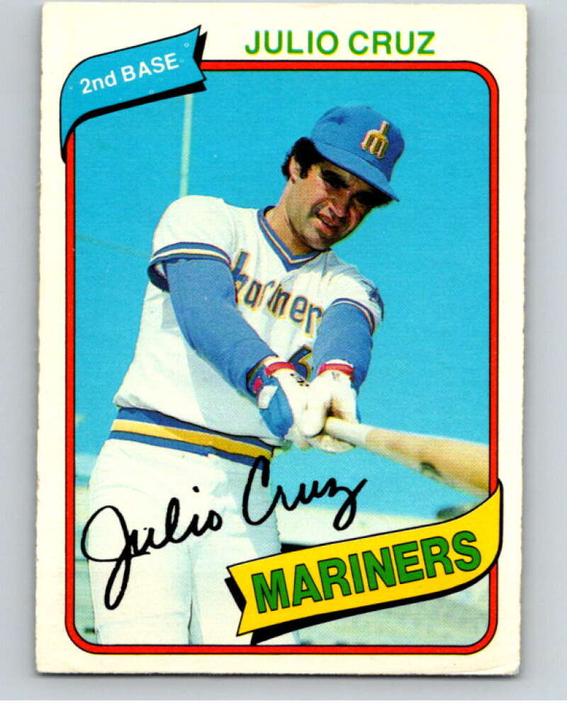 1980 O-Pee-Chee #16 Julio Cruz Seattle Mariners V78846 Image 1