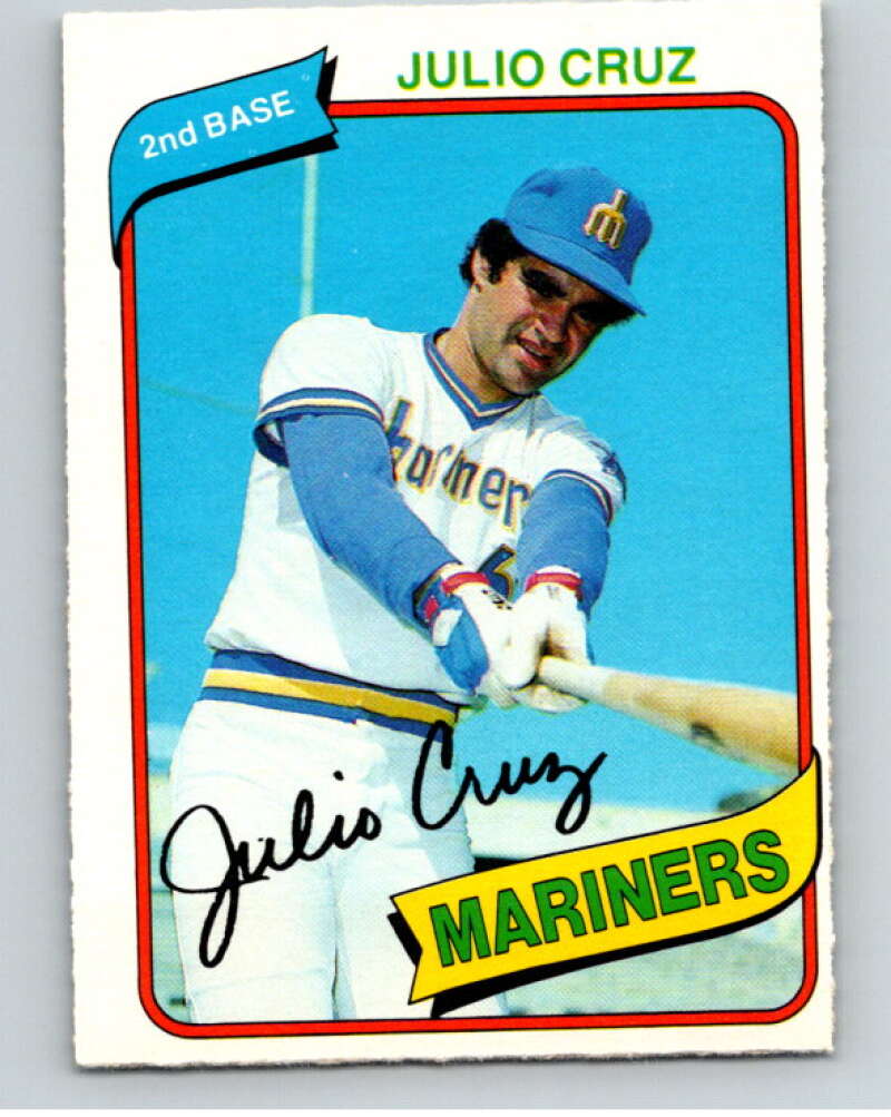 1980 O-Pee-Chee #16 Julio Cruz Seattle Mariners V78851 Image 1