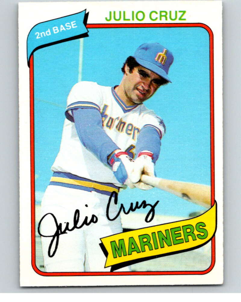 1980 O-Pee-Chee #16 Julio Cruz Seattle Mariners V78853 Image 1