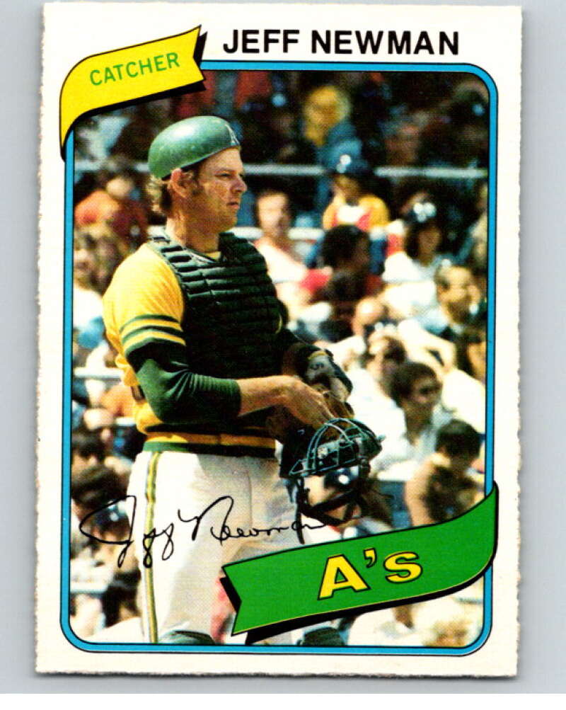 1980 O-Pee-Chee #18 Jeff Newman Oakland Athletics V78858 Image 1