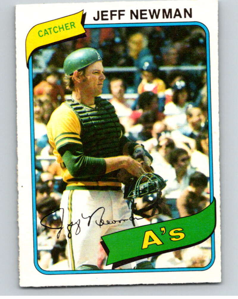 1980 O-Pee-Chee #18 Jeff Newman Oakland Athletics V78859 Image 1