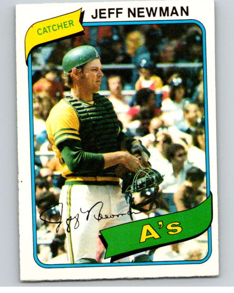 1980 O-Pee-Chee #18 Jeff Newman Oakland Athletics V78860 Image 1