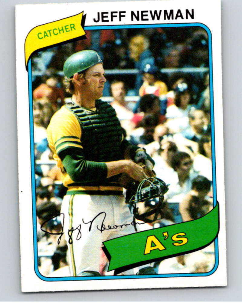 1980 O-Pee-Chee #18 Jeff Newman Oakland Athletics V78862 Image 1