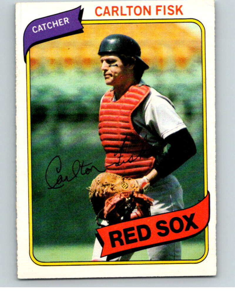 1980 O-Pee-Chee #20 Carlton Fisk Boston Red Sox V78867 Image 1