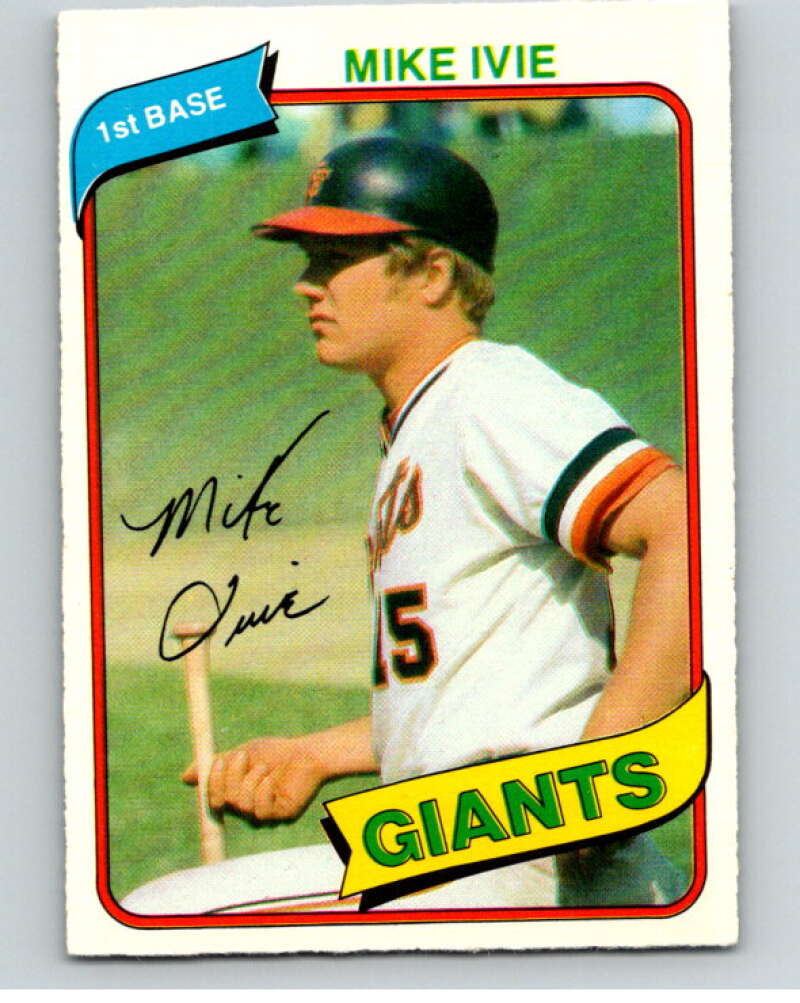 1980 O-Pee-Chee #34 Mike Ivie San Francisco Giants V78917 Image 1