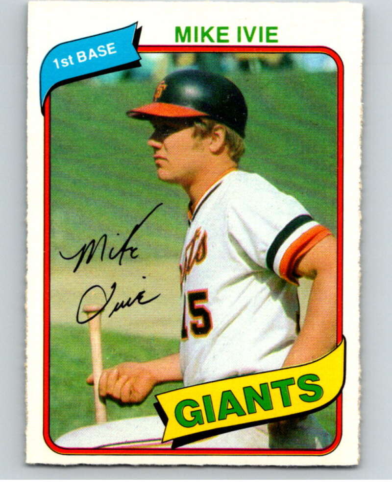 1980 O-Pee-Chee #34 Mike Ivie San Francisco Giants V78918 Image 1