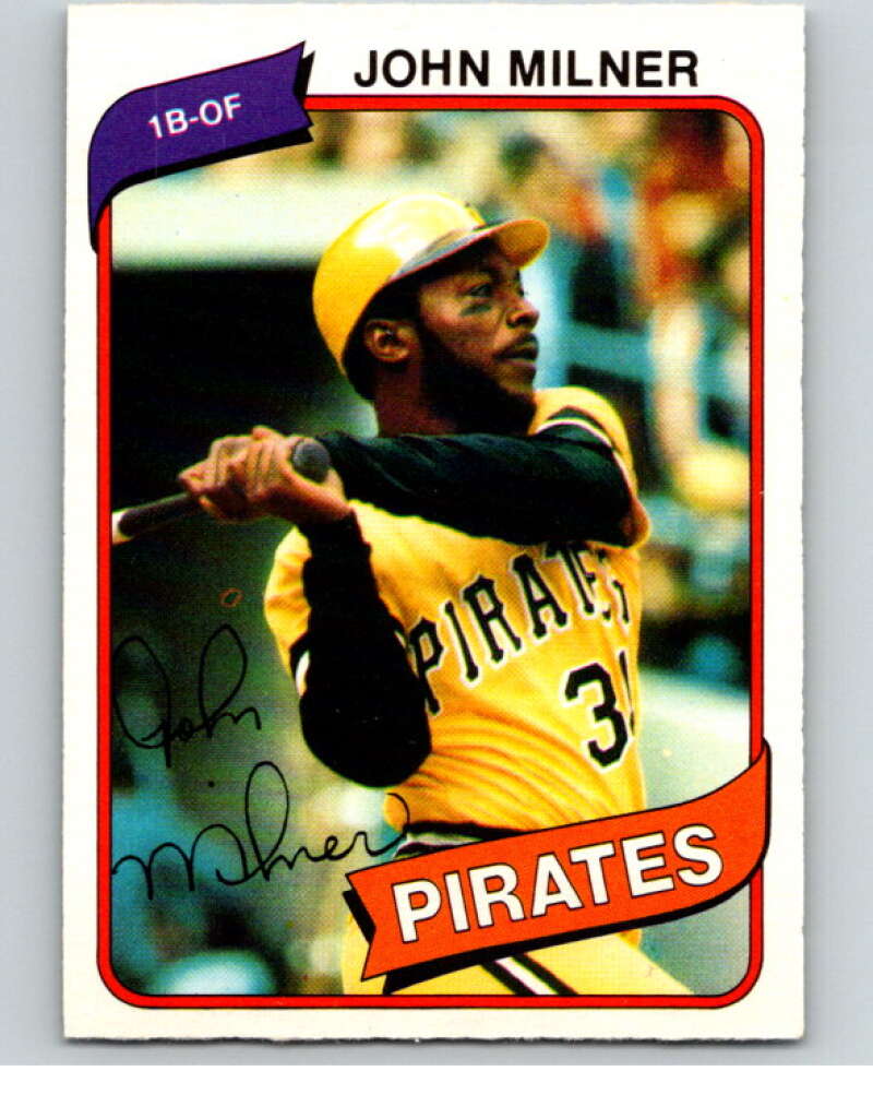 1980 O-Pee-Chee #38 John Milner Pittsburgh Pirates V78928 Image 1
