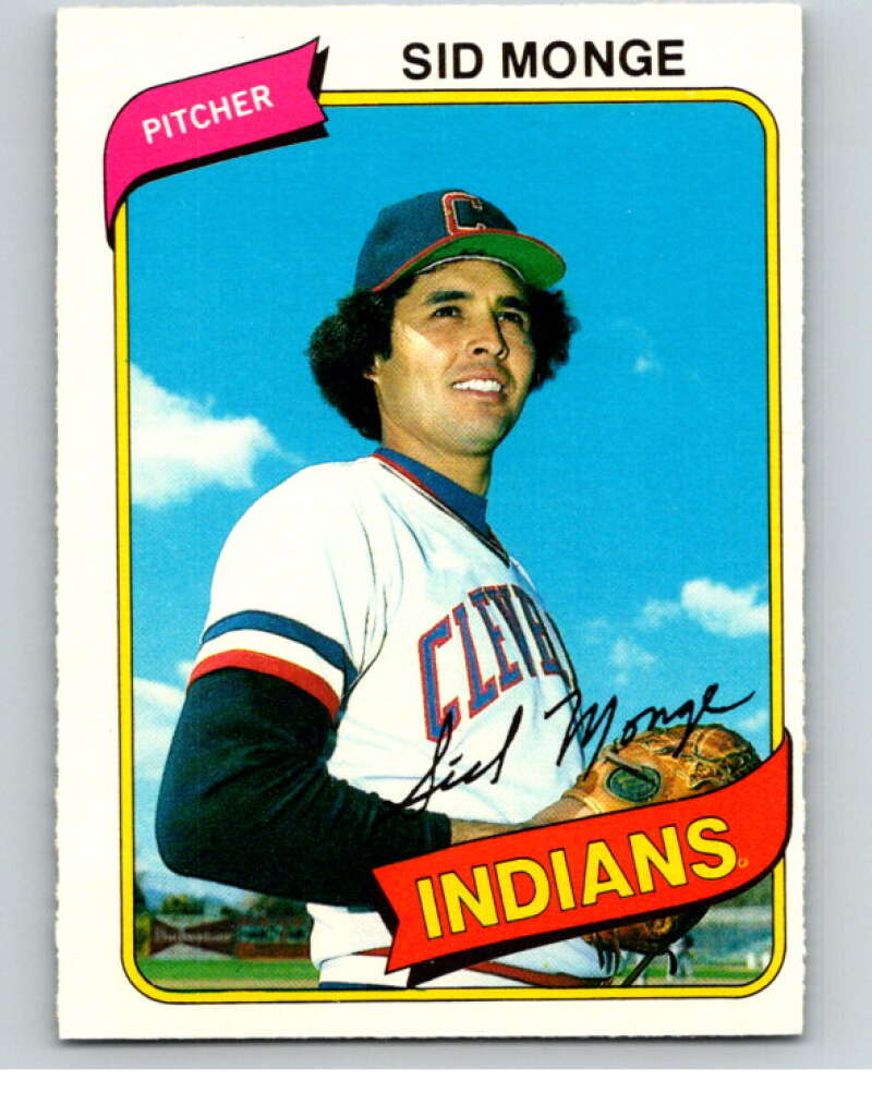1980 O-Pee-Chee #39 Sid Monge Cleveland Indians V78932 Image 1