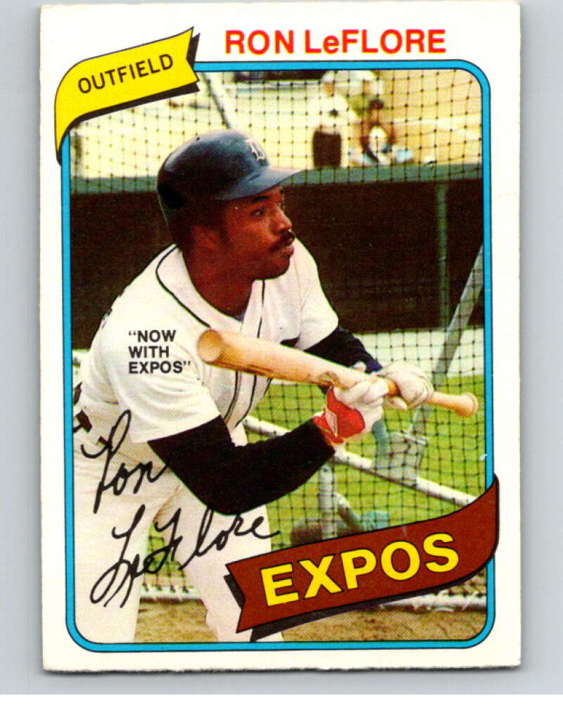 1980 O-Pee-Chee #45 Ron LeFlore Montreal Expos/Detroit Tigers V78946 Image 1