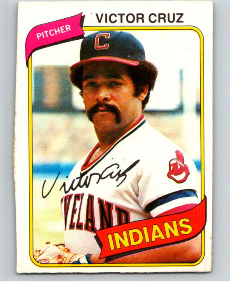 1980 O-Pee-Chee #54 Victor Cruz Cleveland Indians V78967 Image 1