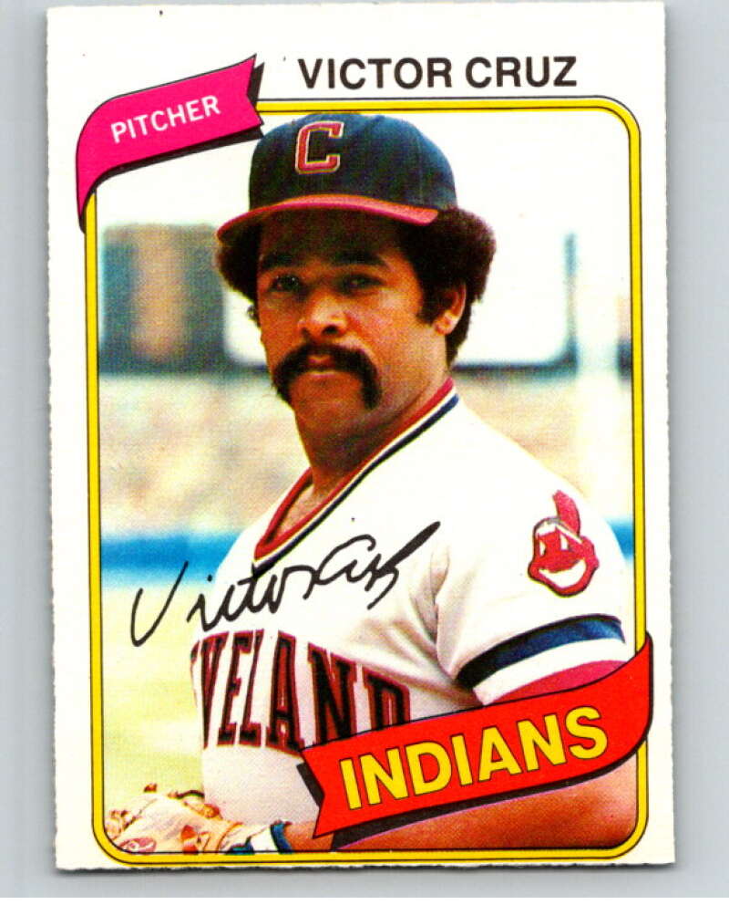 1980 O-Pee-Chee #54 Victor Cruz Cleveland Indians V78968 Image 1