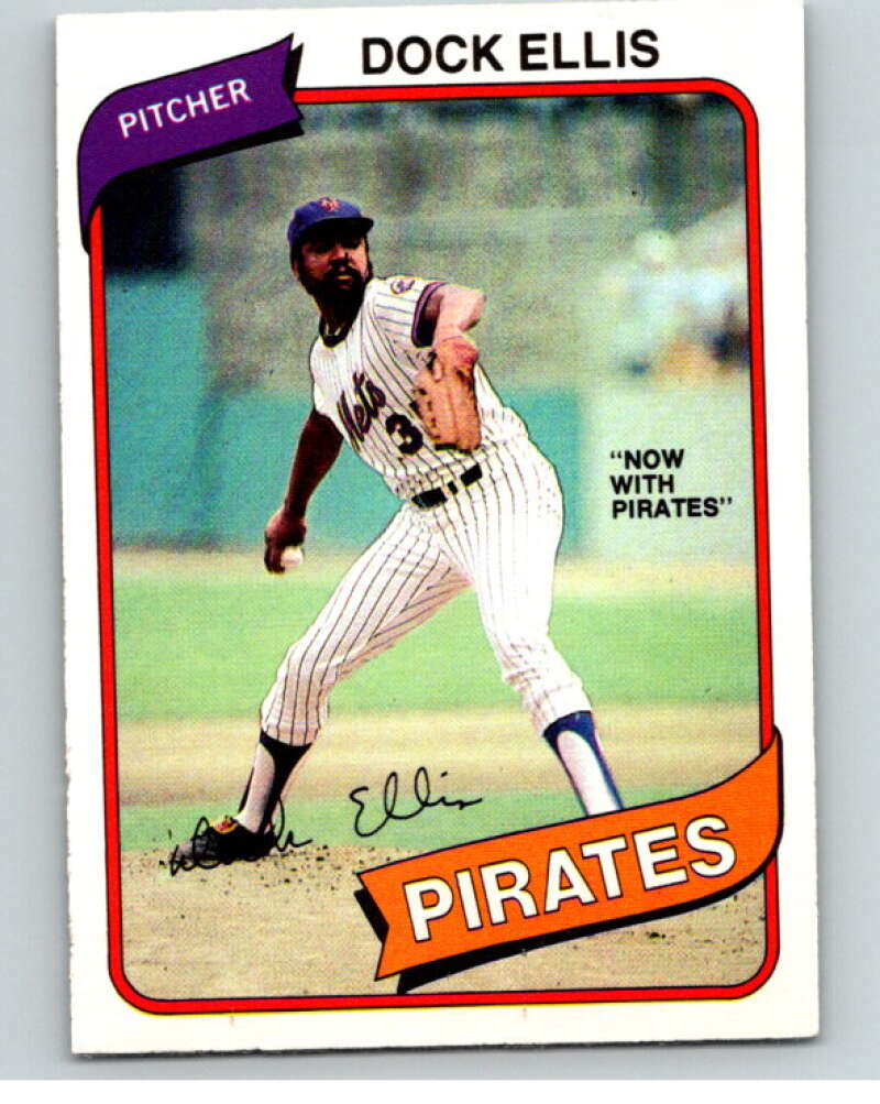 1980 O-Pee-Chee #64 Dock Ellis Pittsburgh Pirates/Mets V78997 Image 1
