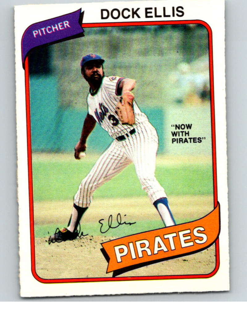 1980 O-Pee-Chee #64 Dock Ellis Pittsburgh Pirates/Mets V78998 Image 1
