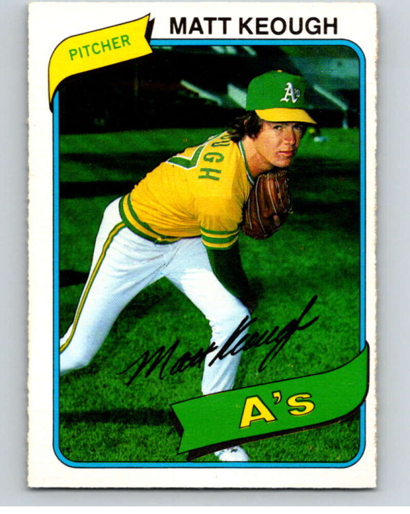 1980 O-Pee-Chee #74 Matt Keough Oakland Athletics V79037 Image 1