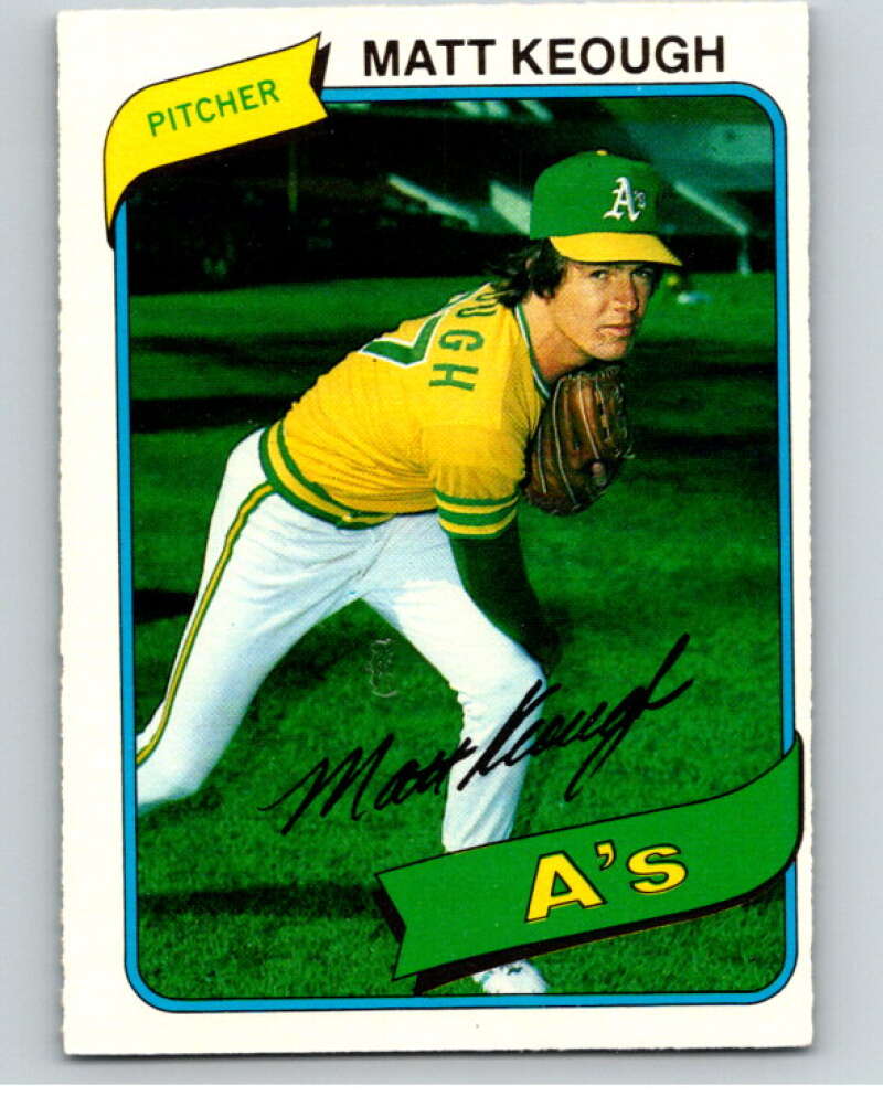 1980 O-Pee-Chee #74 Matt Keough Oakland Athletics V79038 Image 1