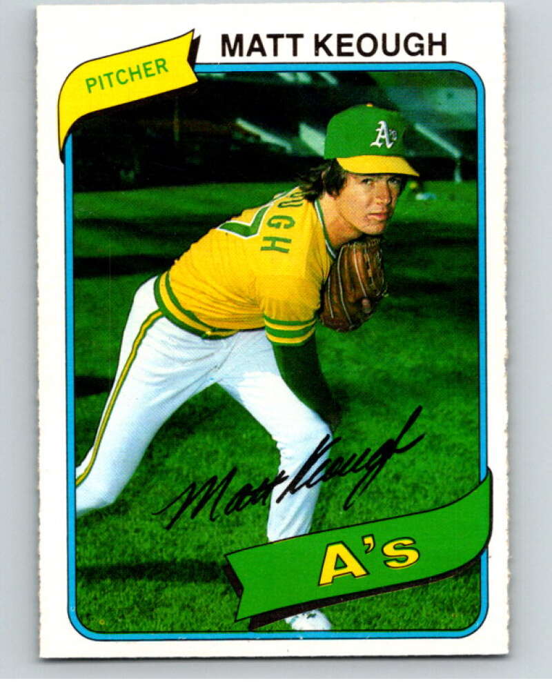 1980 O-Pee-Chee #74 Matt Keough Oakland Athletics V79040 Image 1