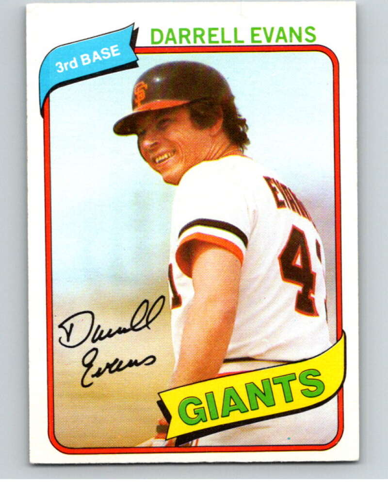 1980 O-Pee-Chee #81 Darrell Evans San Francisco Giants V79066 Image 1