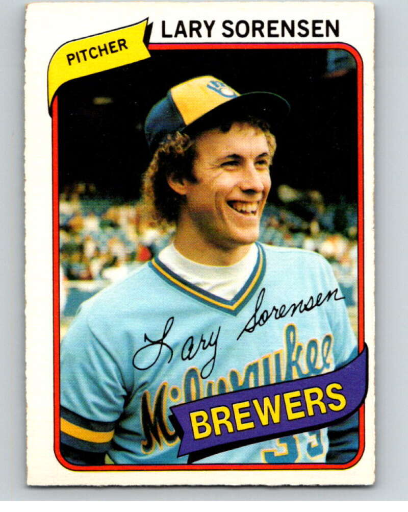 1980 O-Pee-Chee #84 Lary Sorensen Milwaukee Brewers V79077 Image 1
