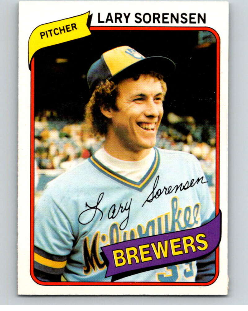 1980 O-Pee-Chee #84 Lary Sorensen Milwaukee Brewers V79078 Image 1
