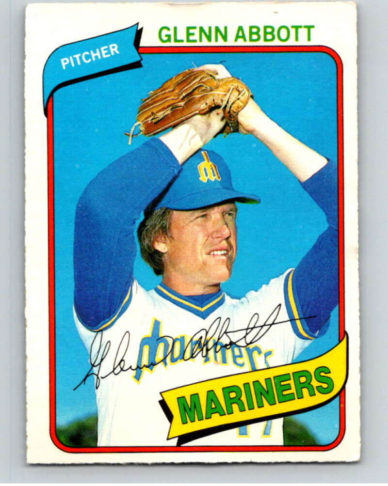 1980 O-Pee-Chee #92 Glenn Abbott Seattle Mariners V79099 Image 1