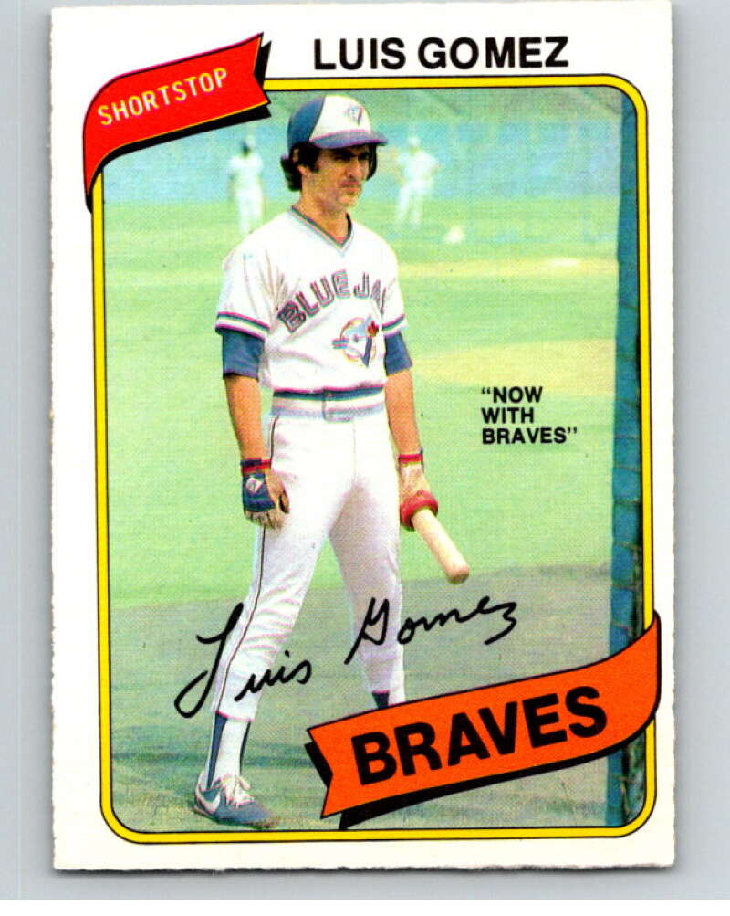 1980 O-Pee-Chee #95 Luis Gomez Atlanta Braves/ Blue Jays V79118 Image 1