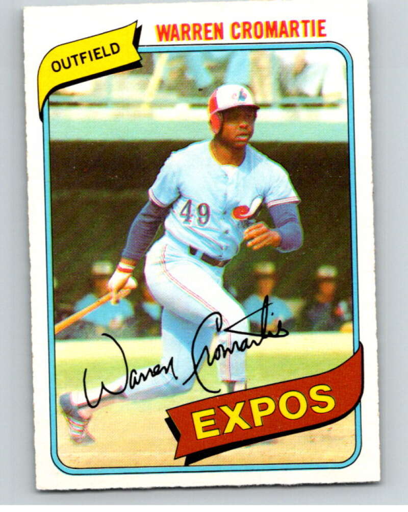 1980 O-Pee-Chee #102 Warren Cromartie Montreal Expos V79137 Image 1