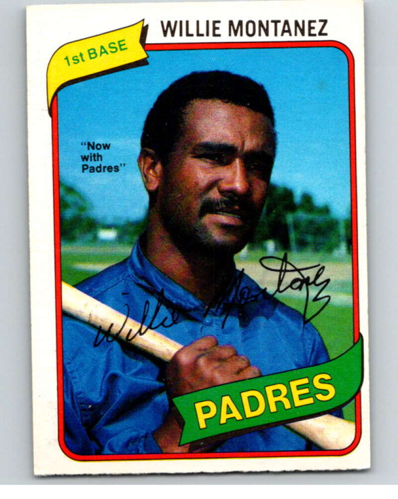 1980 O-Pee-Chee #119 Willie Montanez San Diego Padres/Rangers V79176 Image 1
