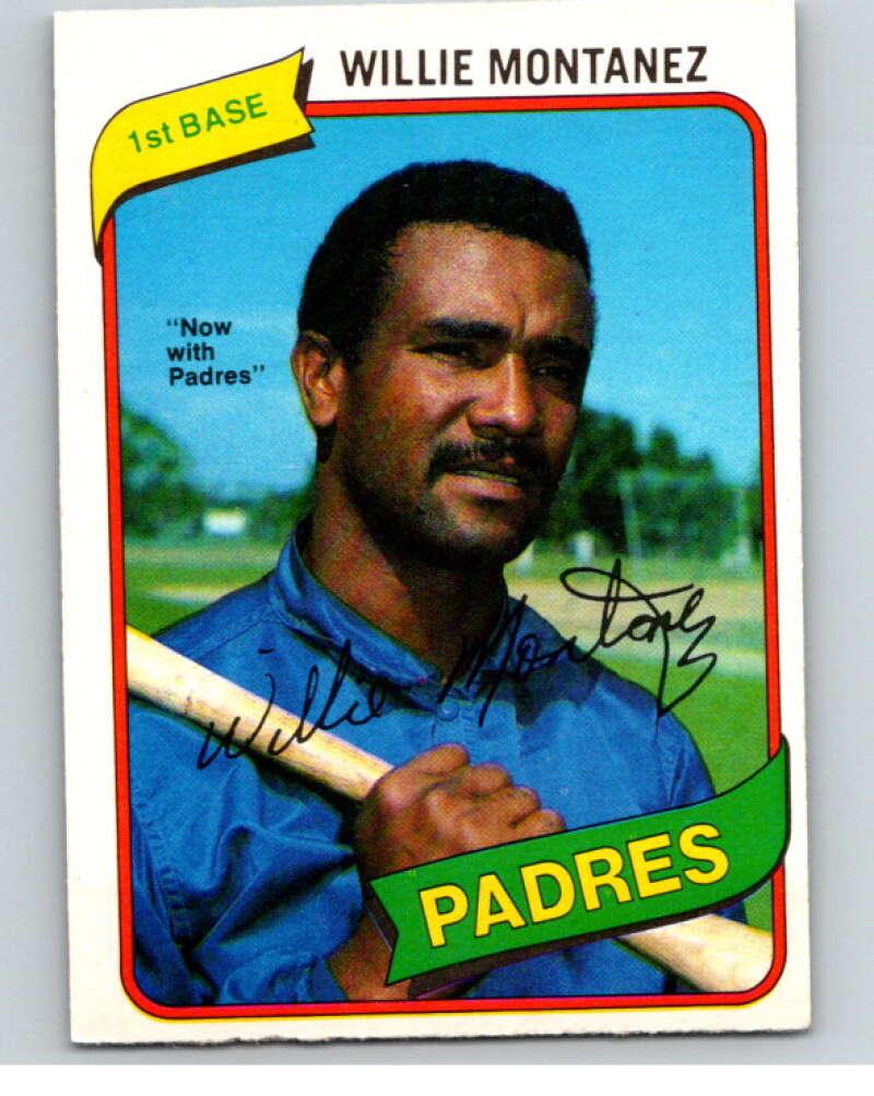 1980 O-Pee-Chee #119 Willie Montanez San Diego Padres/Rangers V79178 Image 1