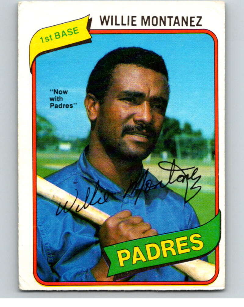 1980 O-Pee-Chee #119 Willie Montanez San Diego Padres/Rangers V79179 Image 1
