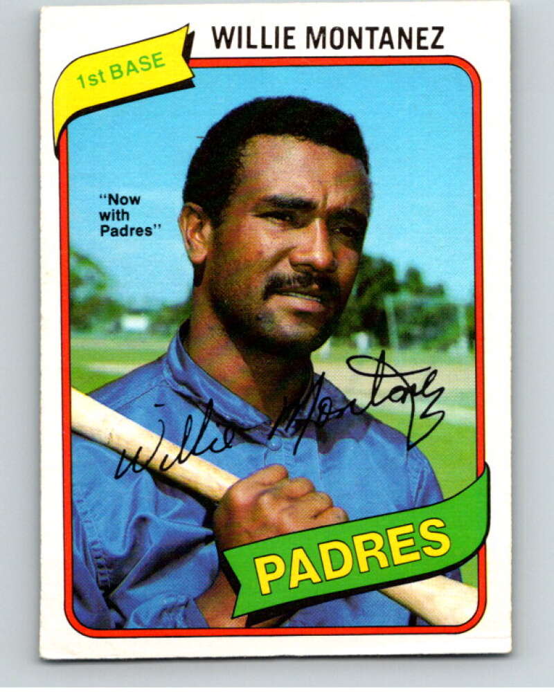 1980 O-Pee-Chee #119 Willie Montanez San Diego Padres/Rangers V79180 Image 1
