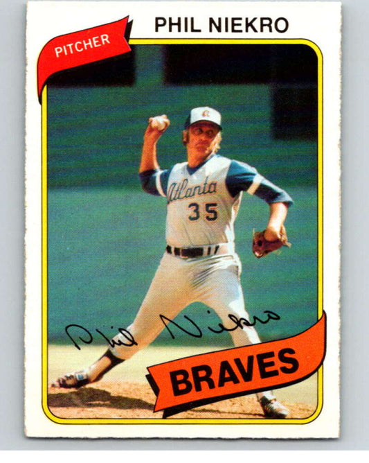 1980 O-Pee-Chee #130 Phil Niekro  Atlanta Braves  V79206 Image 1
