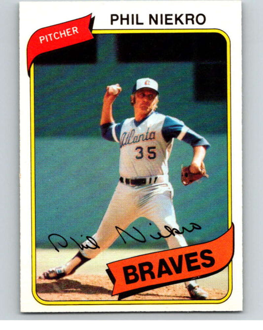 1980 O-Pee-Chee #130 Phil Niekro  Atlanta Braves  V79207 Image 1