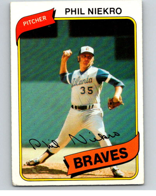 1980 O-Pee-Chee #130 Phil Niekro  Atlanta Braves  V79208 Image 1