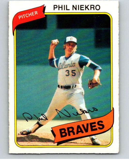 1980 O-Pee-Chee #130 Phil Niekro  Atlanta Braves  V79210 Image 1