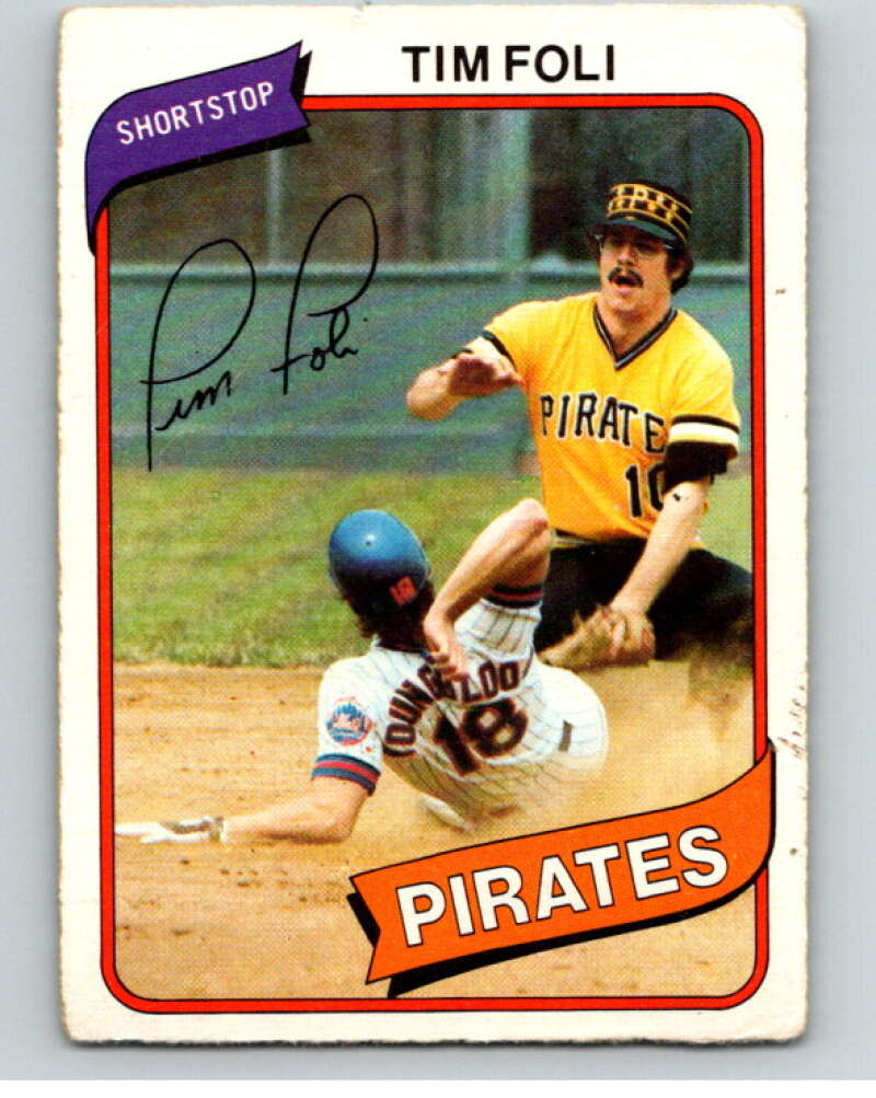 1980 O-Pee-Chee #131 Tim Foli Pittsburgh Pirates V79212 Image 1
