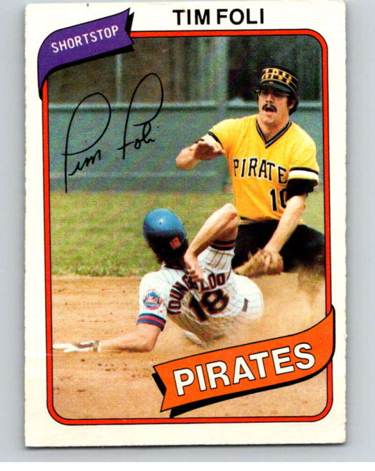 1980 O-Pee-Chee #131 Tim Foli  Pittsburgh Pirates  V79217 Image 1