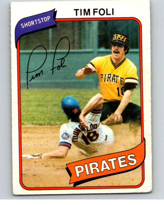 1980 O-Pee-Chee #131 Tim Foli  Pittsburgh Pirates  V79218 Image 1