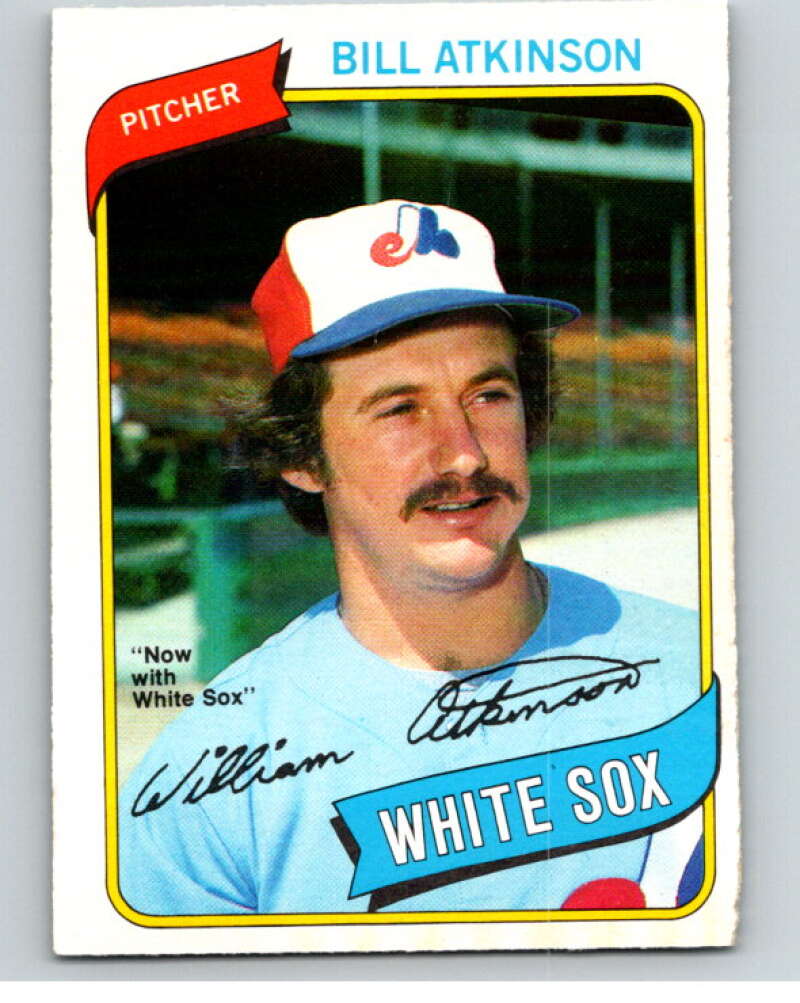 1980 O-Pee-Chee #133 Bill Atkinson Chicago White Sox/Expos V79224 Image 1