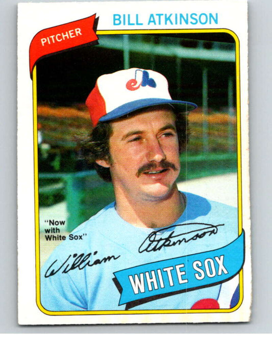 1980 O-Pee-Chee #133 Bill Atkinson  Chicago White Sox/Expos  V79224 Image 1