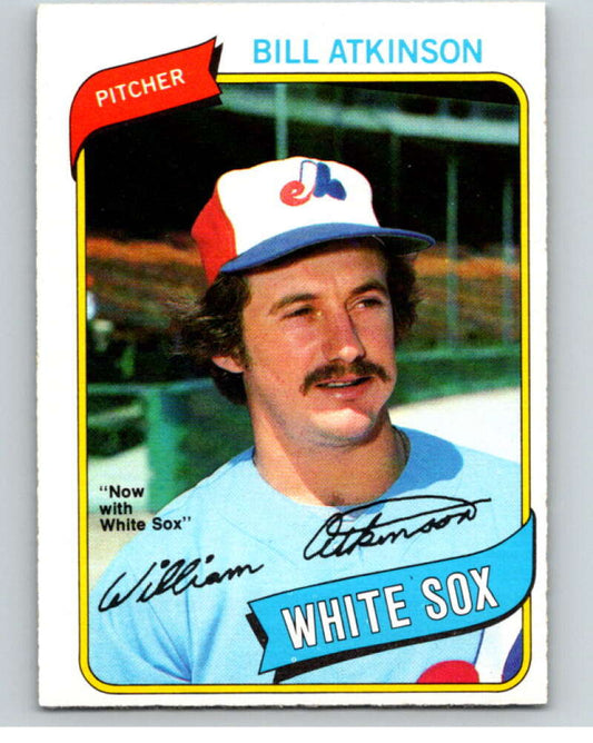 1980 O-Pee-Chee #133 Bill Atkinson  Chicago White Sox/Expos  V79225 Image 1