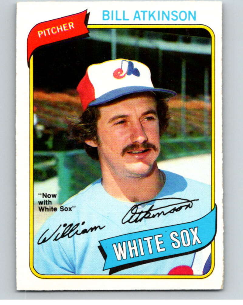 1980 O-Pee-Chee #133 Bill Atkinson Chicago White Sox/Expos V79226 Image 1