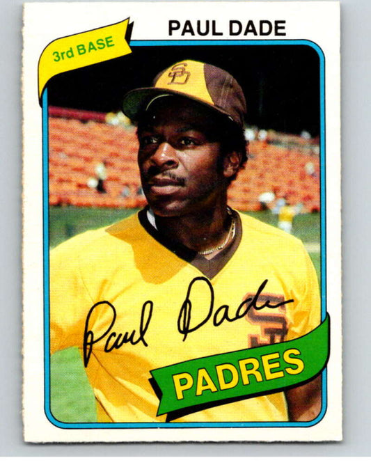 1980 O-Pee-Chee #134 Paul Dade  San Diego Padres  V79228 Image 1