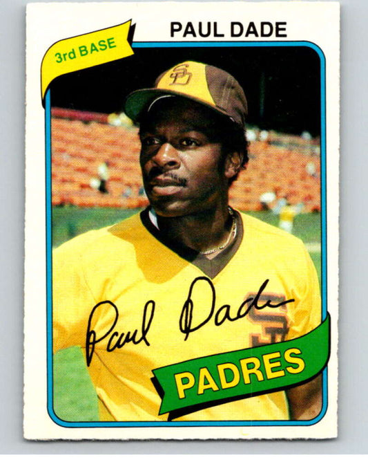 1980 O-Pee-Chee #134 Paul Dade  San Diego Padres  V79229 Image 1