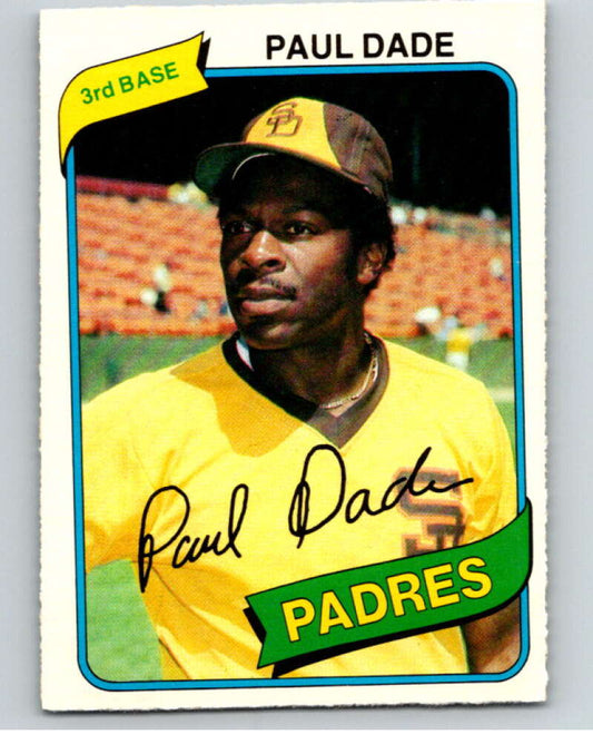 1980 O-Pee-Chee #134 Paul Dade  San Diego Padres  V79230 Image 1