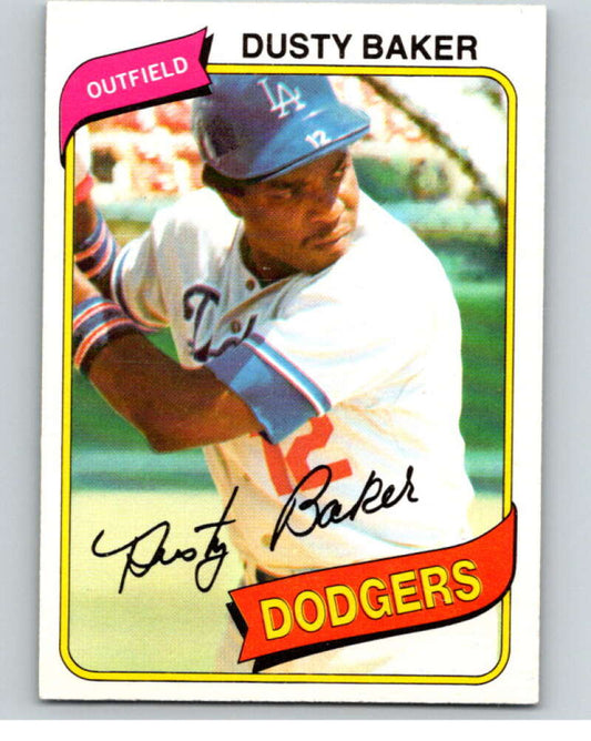 1980 O-Pee-Chee #135 Dusty Baker  Los Angeles Dodgers  V79235 Image 1
