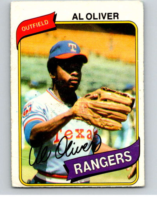 1980 O-Pee-Chee #136 Al Oliver  Texas Rangers  V79244 Image 1