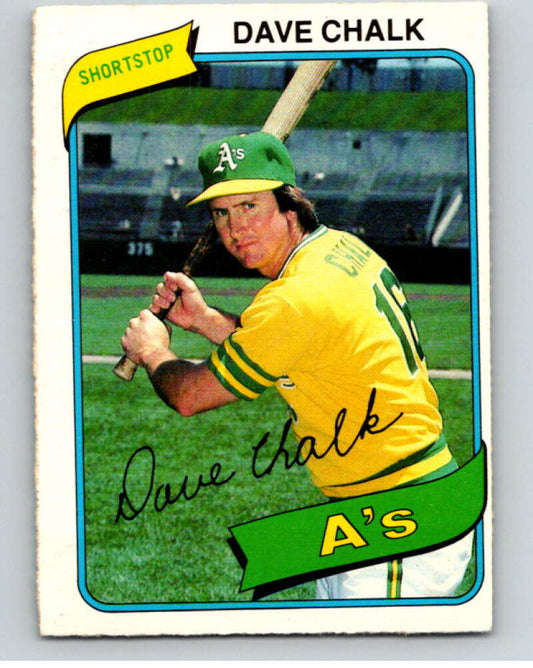 1980 O-Pee-Chee #137 Dave Chalk  Oakland Athletics  V79246 Image 1