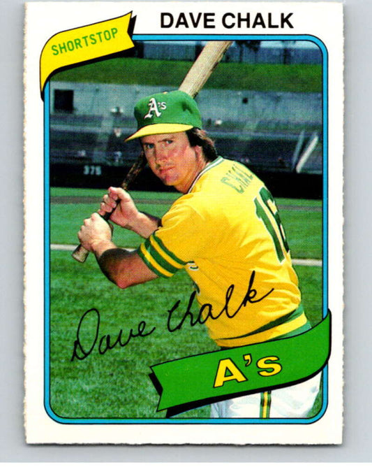 1980 O-Pee-Chee #137 Dave Chalk  Oakland Athletics  V79247 Image 1
